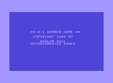 B-1 Bomber Game image 